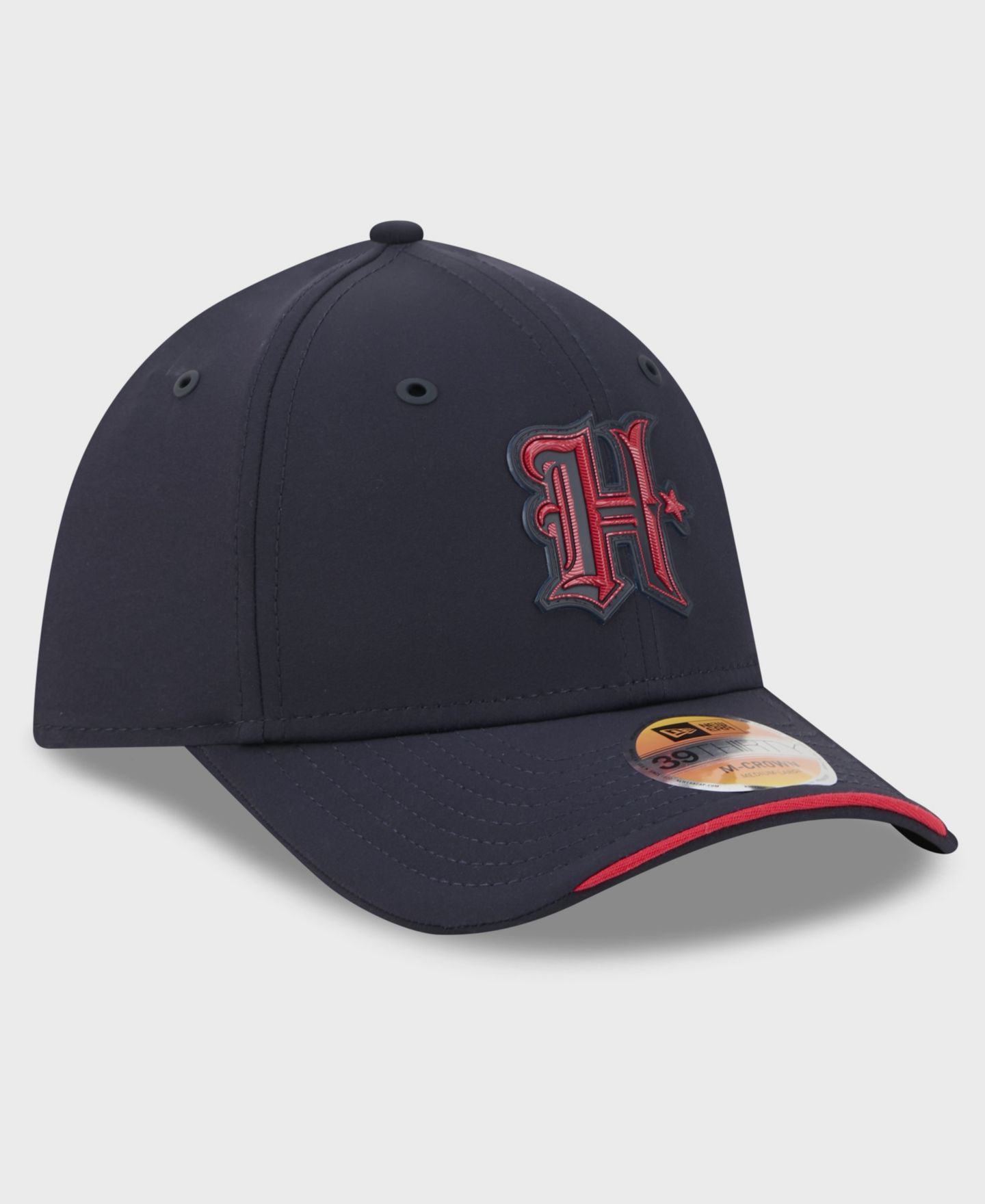 Мужская кепка New Era Navy Houston Texans 2026 Sideline H-Town 39THIRTY M-Crown Flex Hat — фото 3