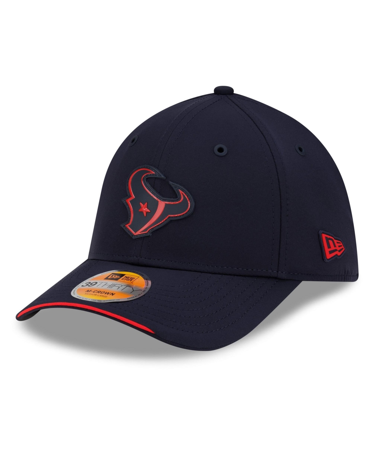 New Era Men's Navy Houston Texans 2026 Sideline 39THIRTY M-Crown Flex Hat - Navy
