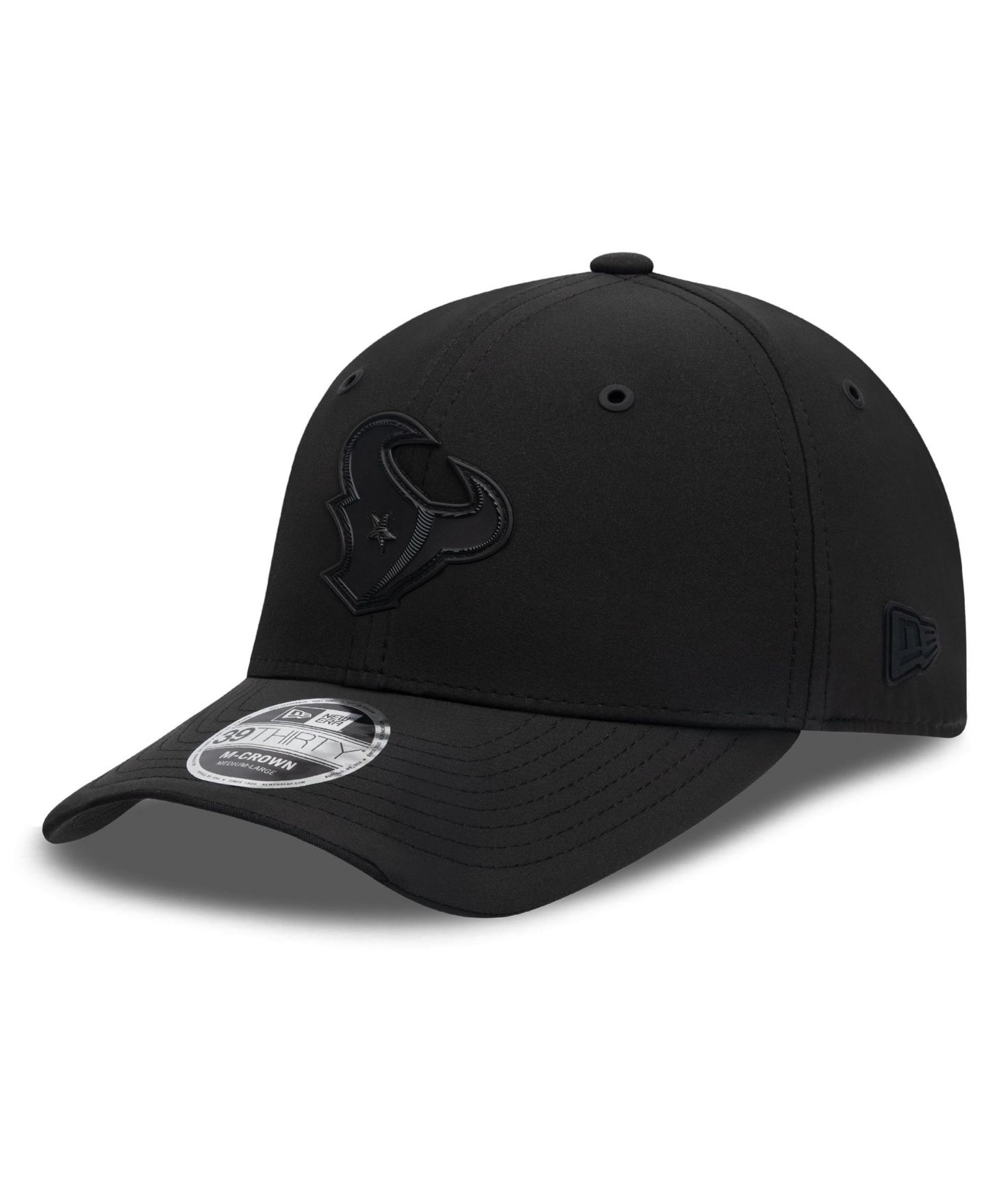 Мужской головной убор New Era Black Houston Texans 2026 Sideline 39THIRTY M-Crown Stretch Hat — фото 1