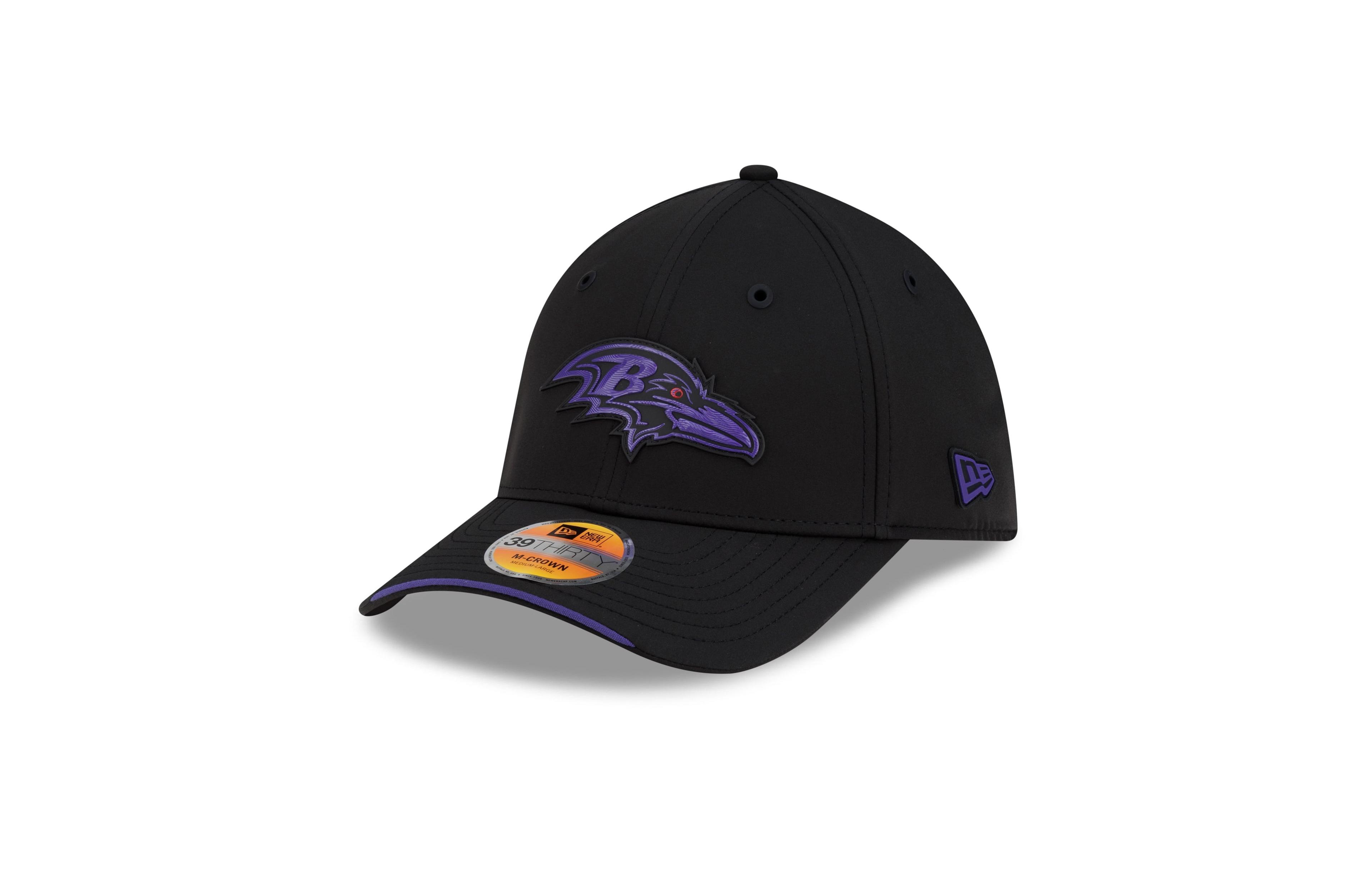 New Era Men's Black Baltimore Ravens 2026 Sideline 39THIRTY M-Crown Flex Hat