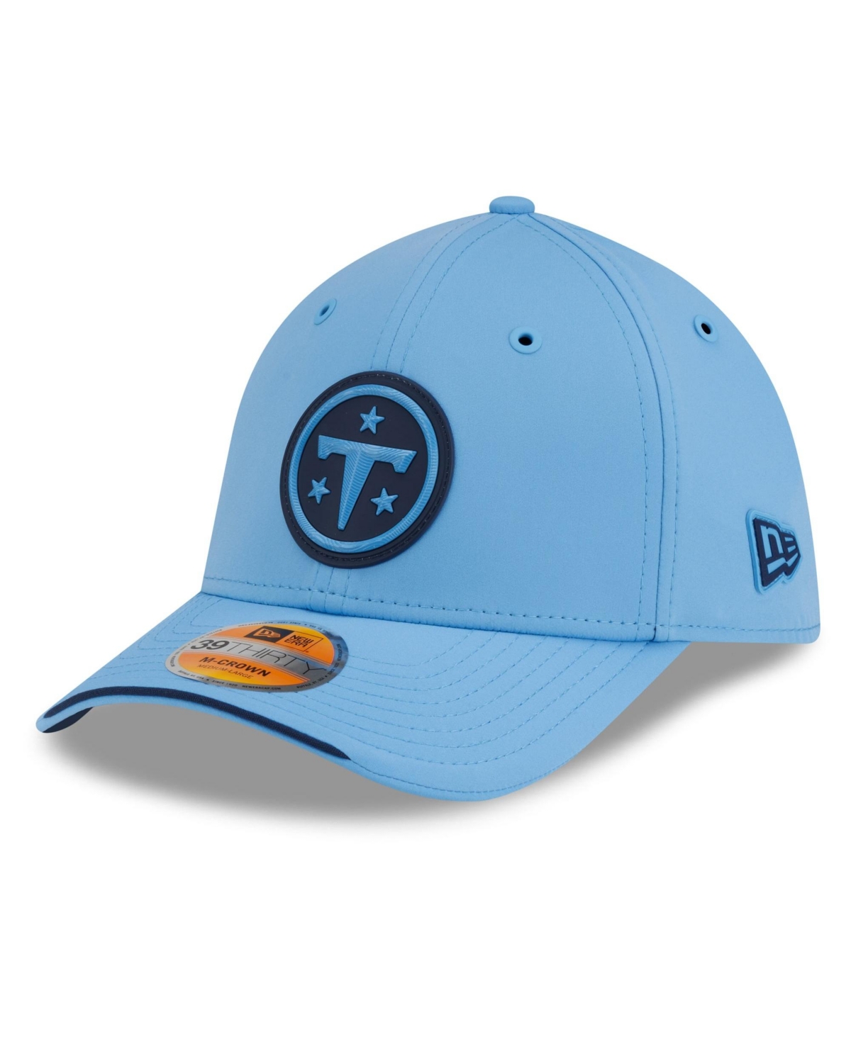 New Era Men's Light Blue Tennessee Titans 2026 Sideline 39THIRTY M-Crown Flex Hat