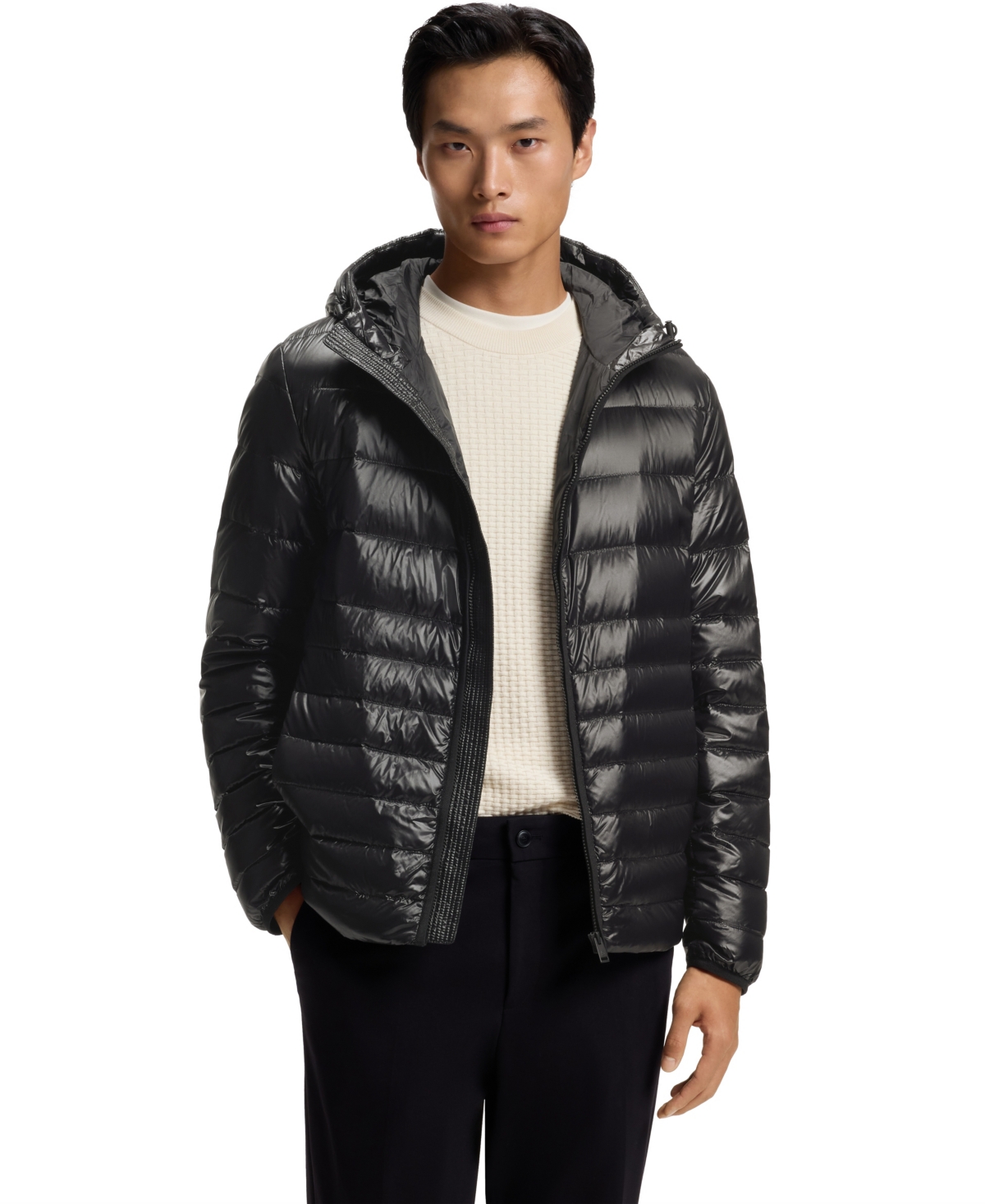 Boss by Hugo Men's H-Dimo Water-Repellent Hooded Down Jacket