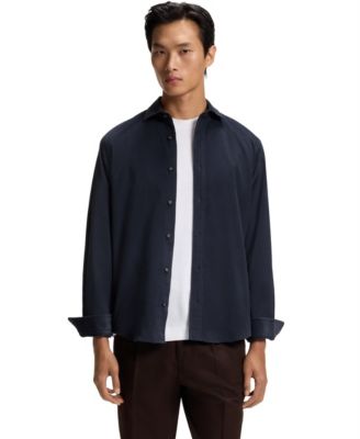 Men’s Corduroy Cotton Regular-Fit Shirt