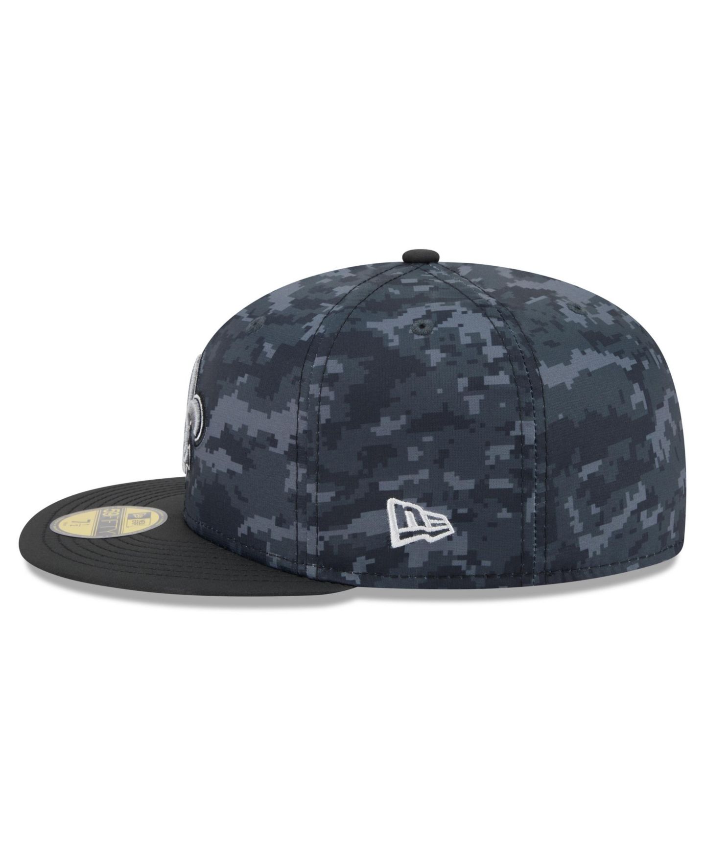 Мужская кепка New Era Black New Orleans Saints 2026 Salute To Service 59FIFTY Fitted Hat — фото 5