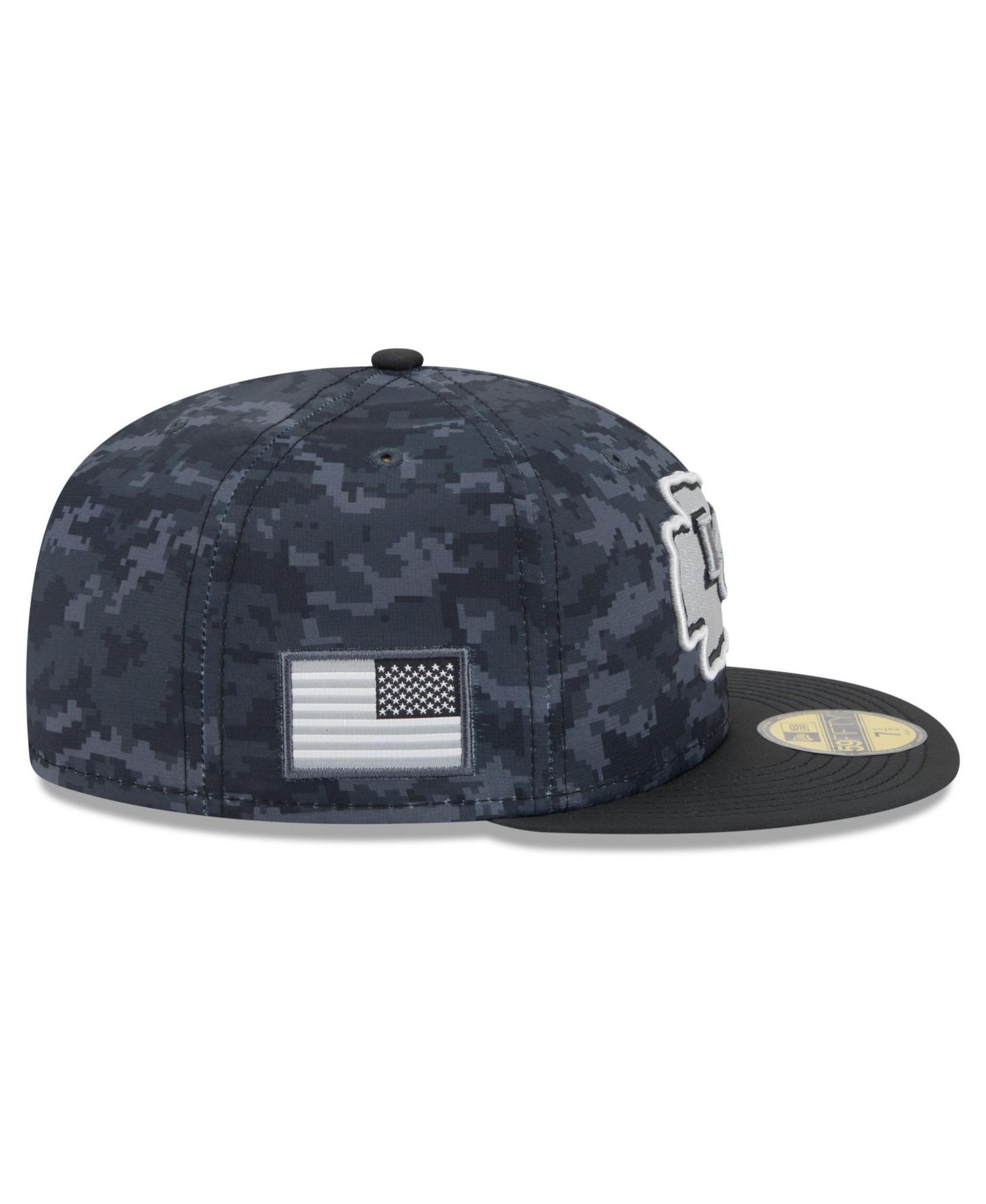 Мужская кепка New Era Black Kansas City Chiefs 2026 Salute To Service 59FIFTY Fitted Hat — фото 6
