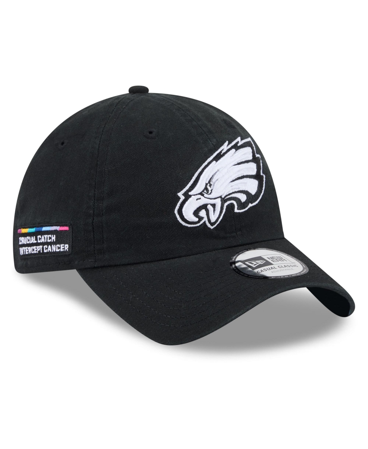New Era Men's Black Philadelphia Eagles 2026 Nfl Crucial Catch Casual Classic Adjustable Hat - Black