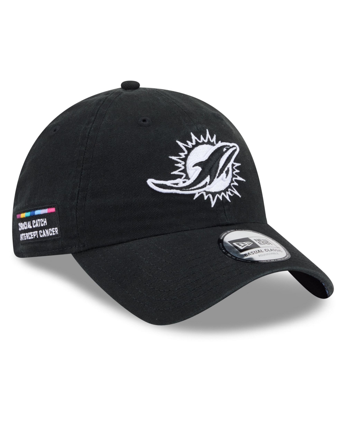 New Era Men's Black Miami Dolphins 2026 Nfl Crucial Catch Casual Classic Adjustable Hat - Black