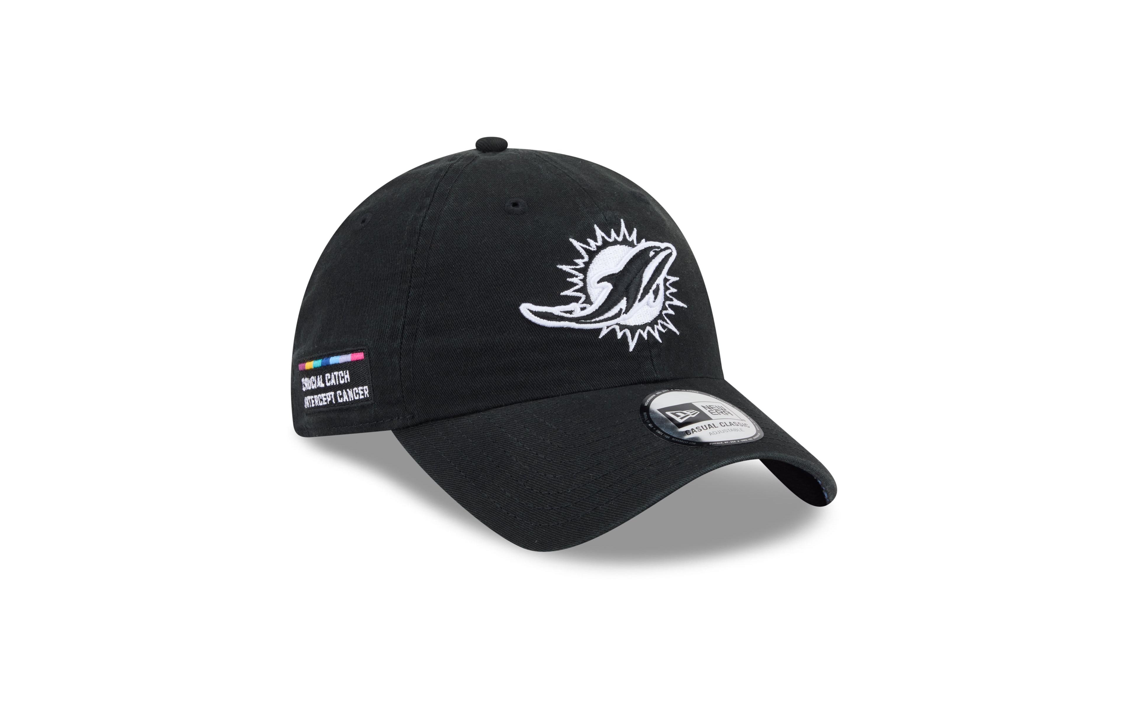 New Era Men's Black Miami Dolphins 2026 Nfl Crucial Catch Casual Classic Adjustable Hat