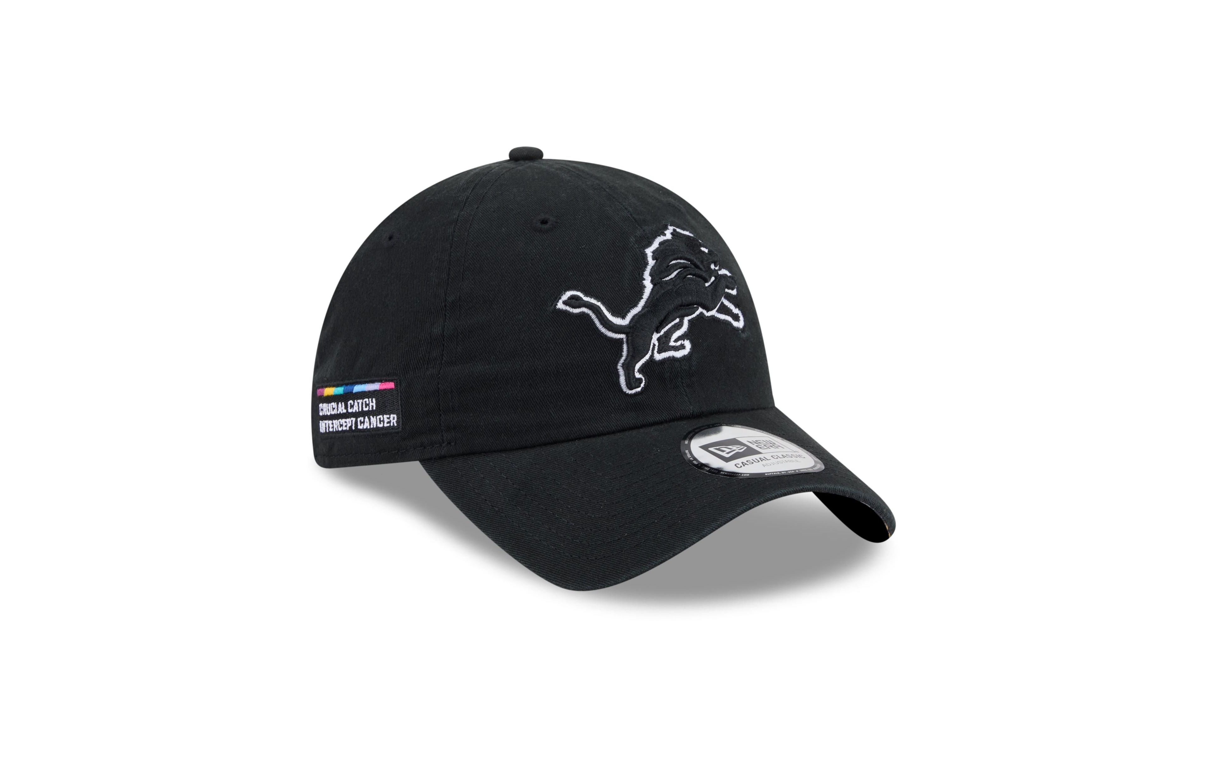 New Era Men's Black Detroit Lions 2026 Nfl Crucial Catch Casual Classic Adjustable Hat