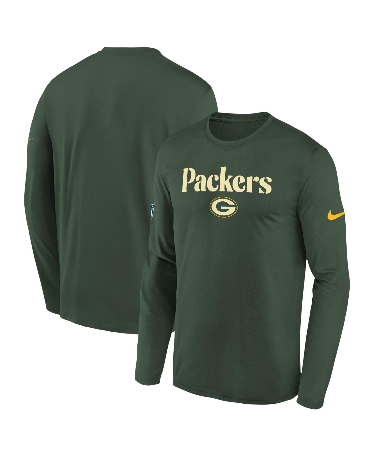 Nike Big Boys' and Girls' Green Bay Packers 2026 Rivalries Collection Sideline Legend Long Sleeve T-Shirt