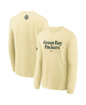 Big Boys' and Girls' Cream Green Bay Packers 2026 Rivalries Collection Max90 Long Sleeve T-Shirt