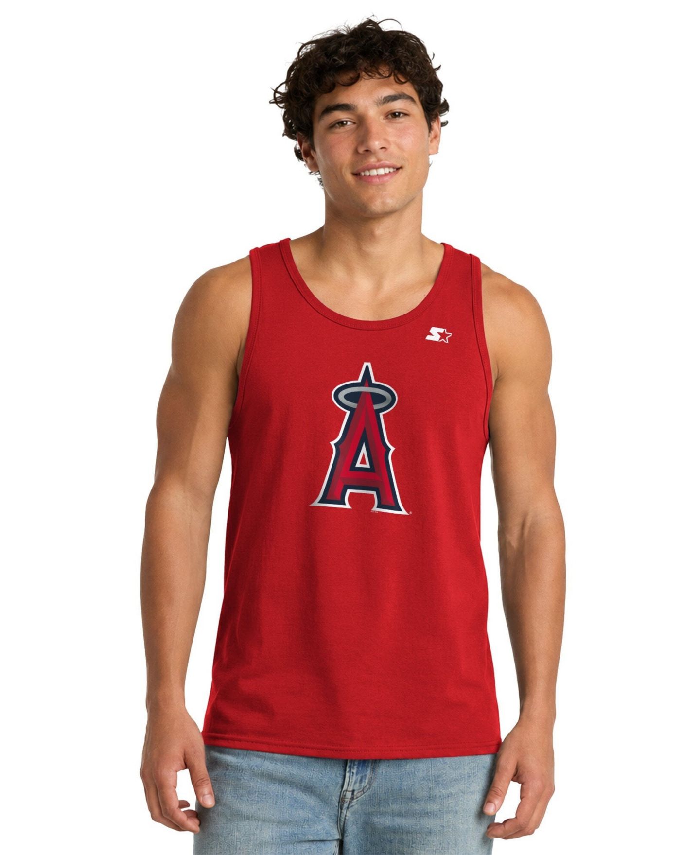 Мужской топ Starter Red Los Angeles Angels — фото 1