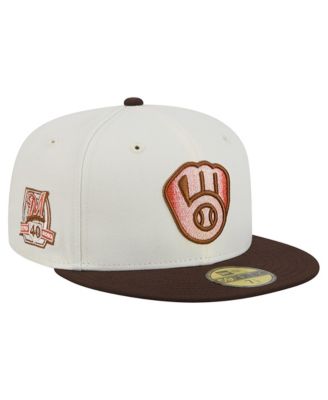 Men's Natural/Brown Milwaukee Brewers Pumpkin Spice 59FIFTY Fitted Hat