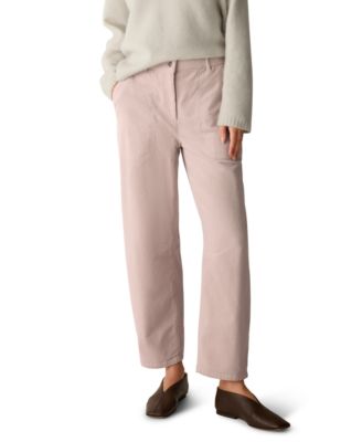 Eileen Fisher Petite Ankle Arch Corduroy Mid-Rise Pants
