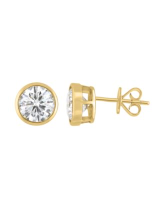 Certified Lab-Grown Diamond Round Stud Earrings (2-7/8 ct. t.w.) in 14k Yellow Gold