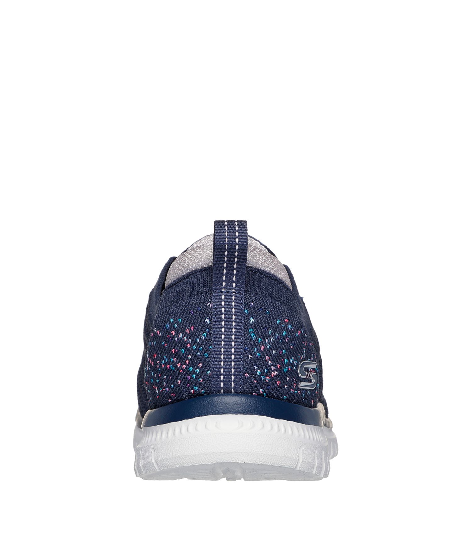 Женские кроссовки Skechers Virtue Knit Walking Sneakers, Air-Cooled Memory Foam, цвет: Тёмно-синий — фото 4