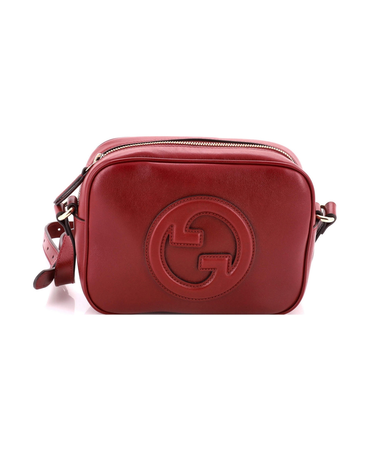 Pre-Owned Gucci Mini Blondie Camera Bag Leather - Brown