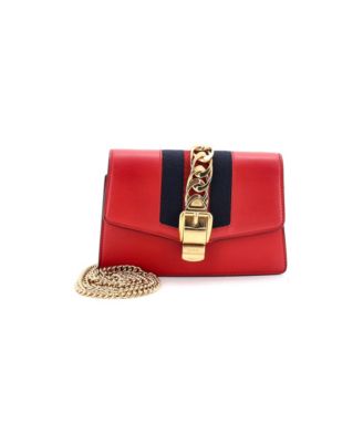 Mini Sylvie Chain Shoulder Bag Leather
