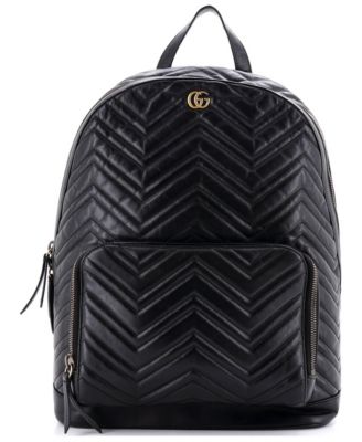 Medium GG Marmont Pocket Backpack Matelasse Leather