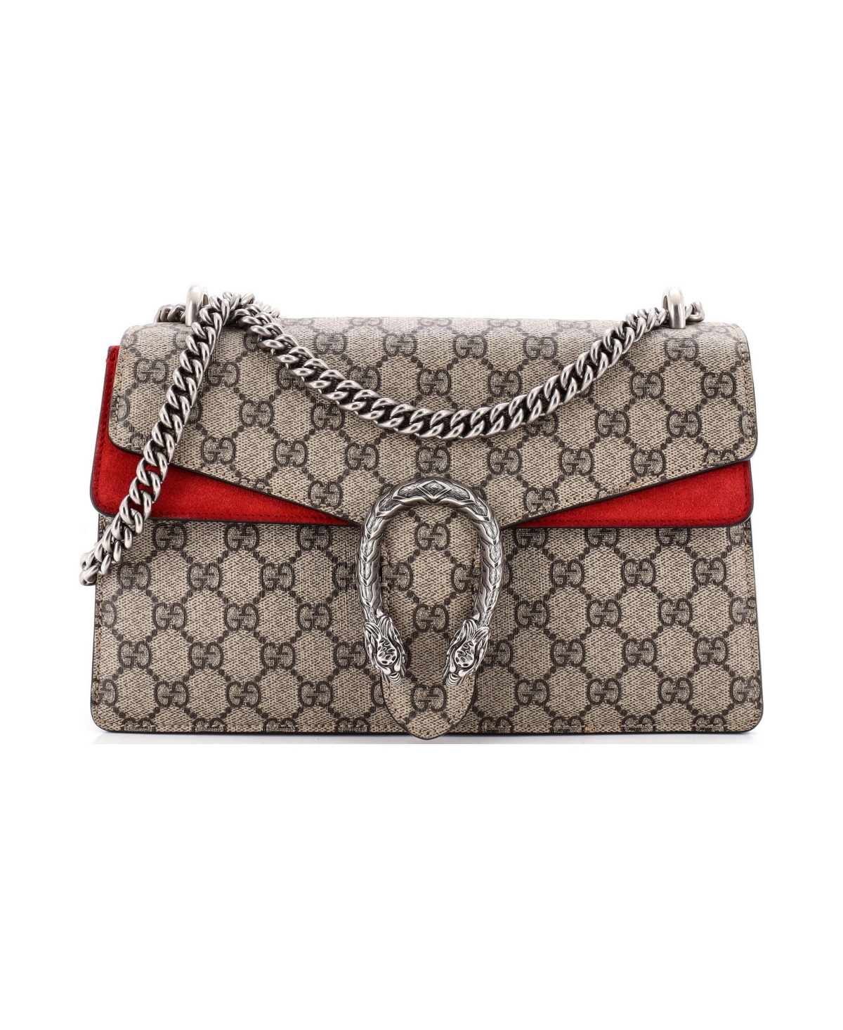 Pre-Owned Gucci Small Dionysus Bag Gg Coated Canvas - Brown