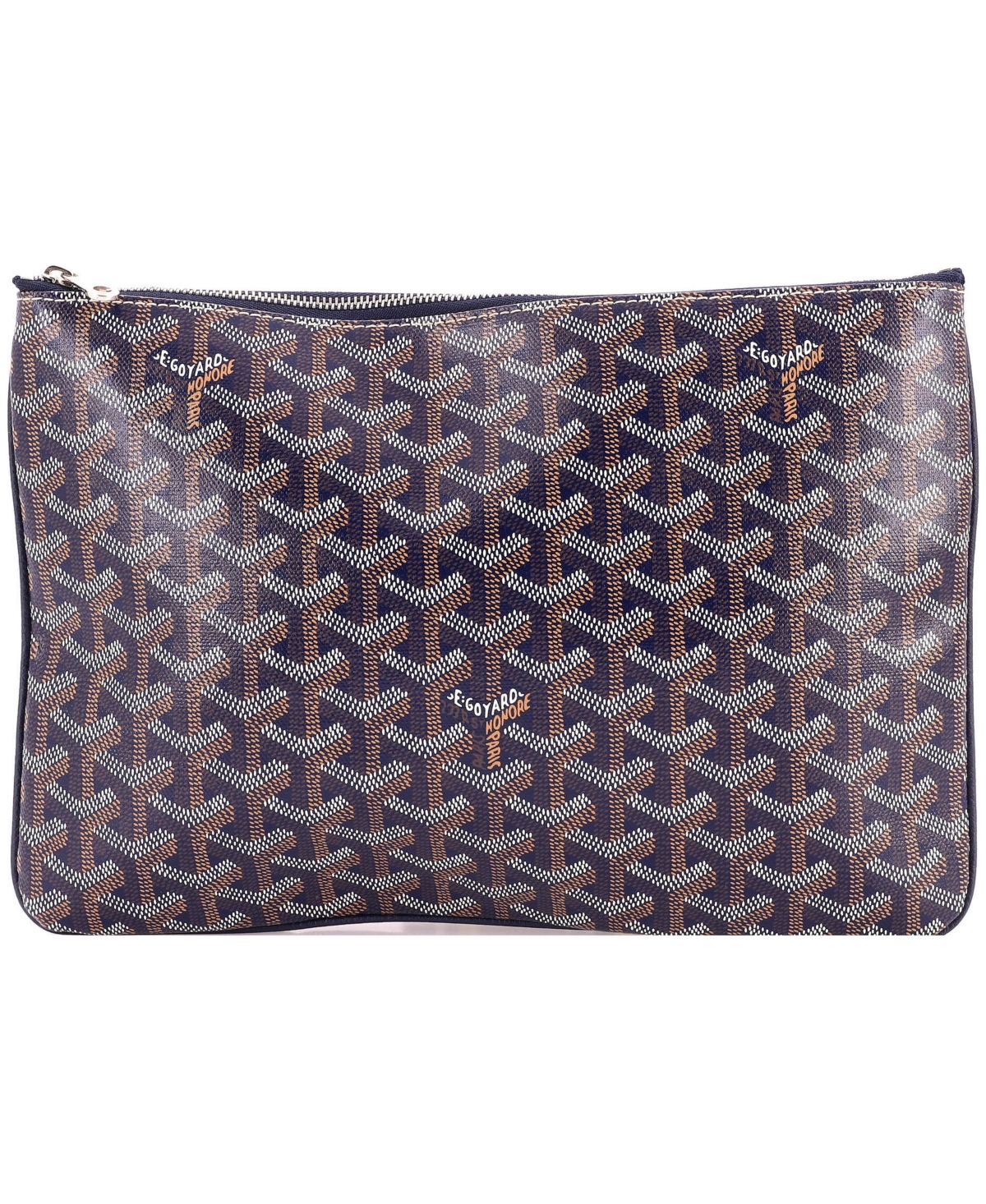 Pre-Owned Goyard Senat Coated Canvas Medium Zip Pouch