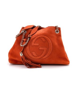 Medium Soho Chain Strap Shoulder Bag Nubuck