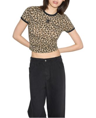 Women's Box Star Print Tee