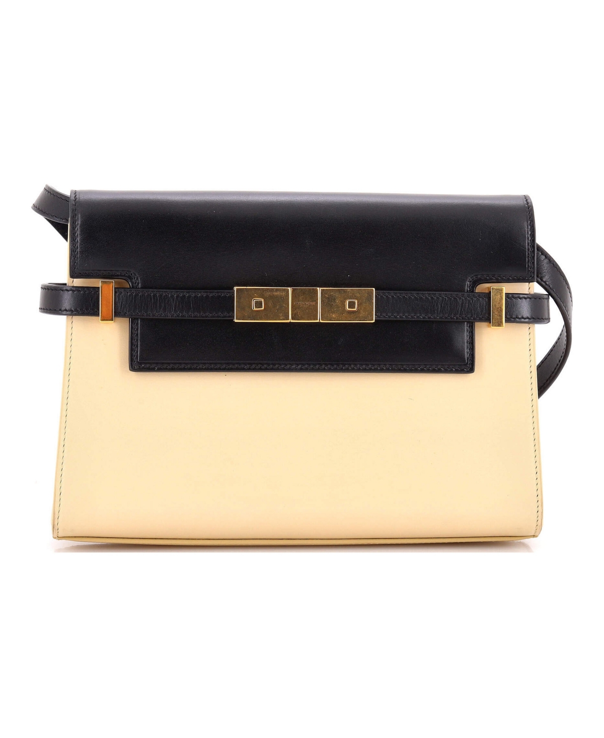 Pre-Owned Saint Laurent Small Manhattan Shoulder Bag Leather - Natural
