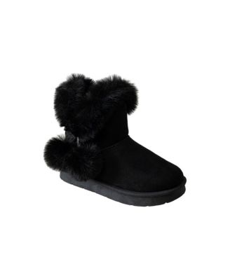 Little Girls Cozy Boot with Faux Fur Trim Boots