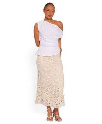Women's Vesela High-Waisted Crochet Maxi Skirt