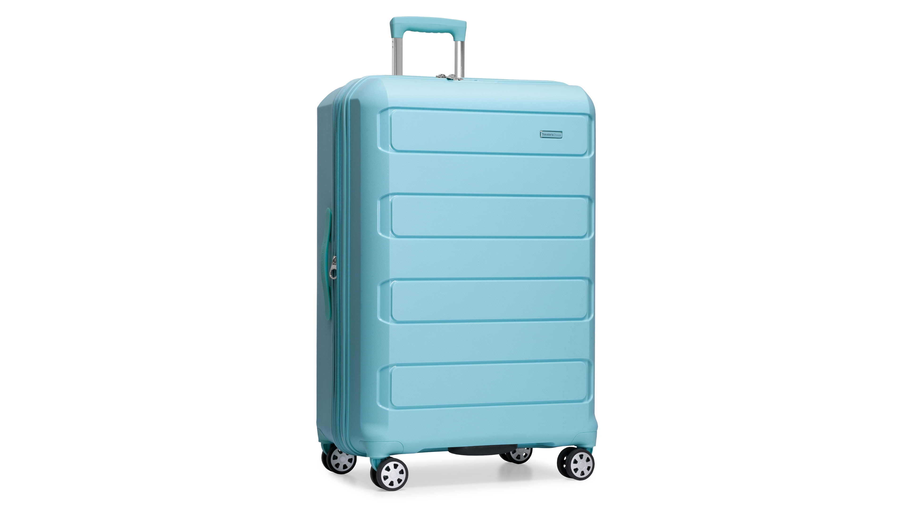Traveler's Choice Pagosa Large Checked Hardside Expandable Spinner Luggage