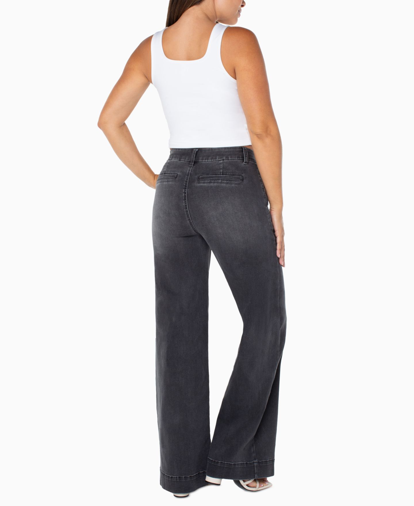 Женские джинсы Celebrity Pink Juniors' High-Rise Wide-Leg Denim, цвет: September Night — фото 6