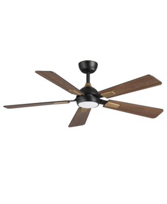 52" Modern Matte Smart Ceiling Fan with Dimmable LED Light and Remote