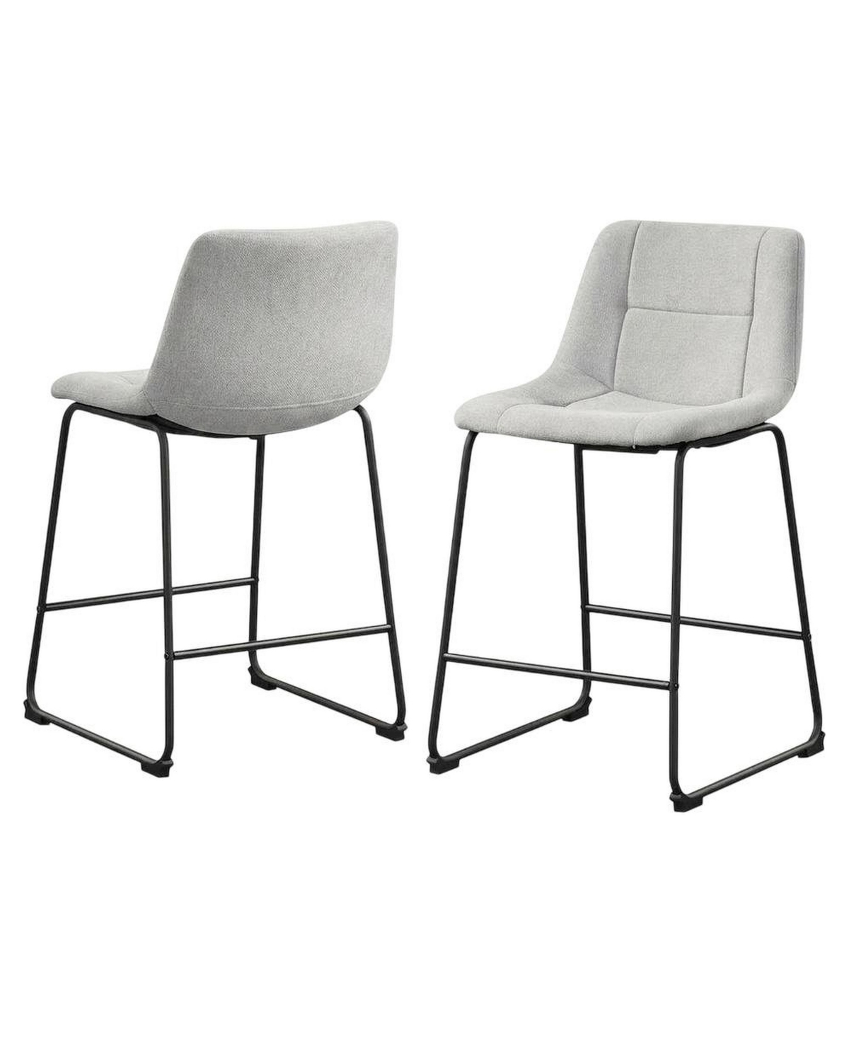 Starlight Canyon Home 2-Piece Upholstered Comfortable Seating Modern Dining Chair - Gray