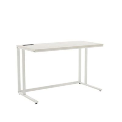 48-Inch Metal USB and Power Outlets Writing Desk