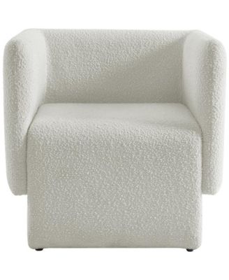 Vera Cream Boucle Fabric Accent Chair