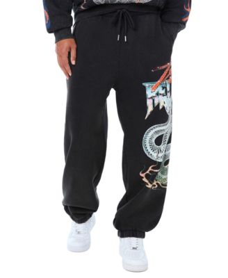 Men's Snake Crystal Graphic Baggy Joggers