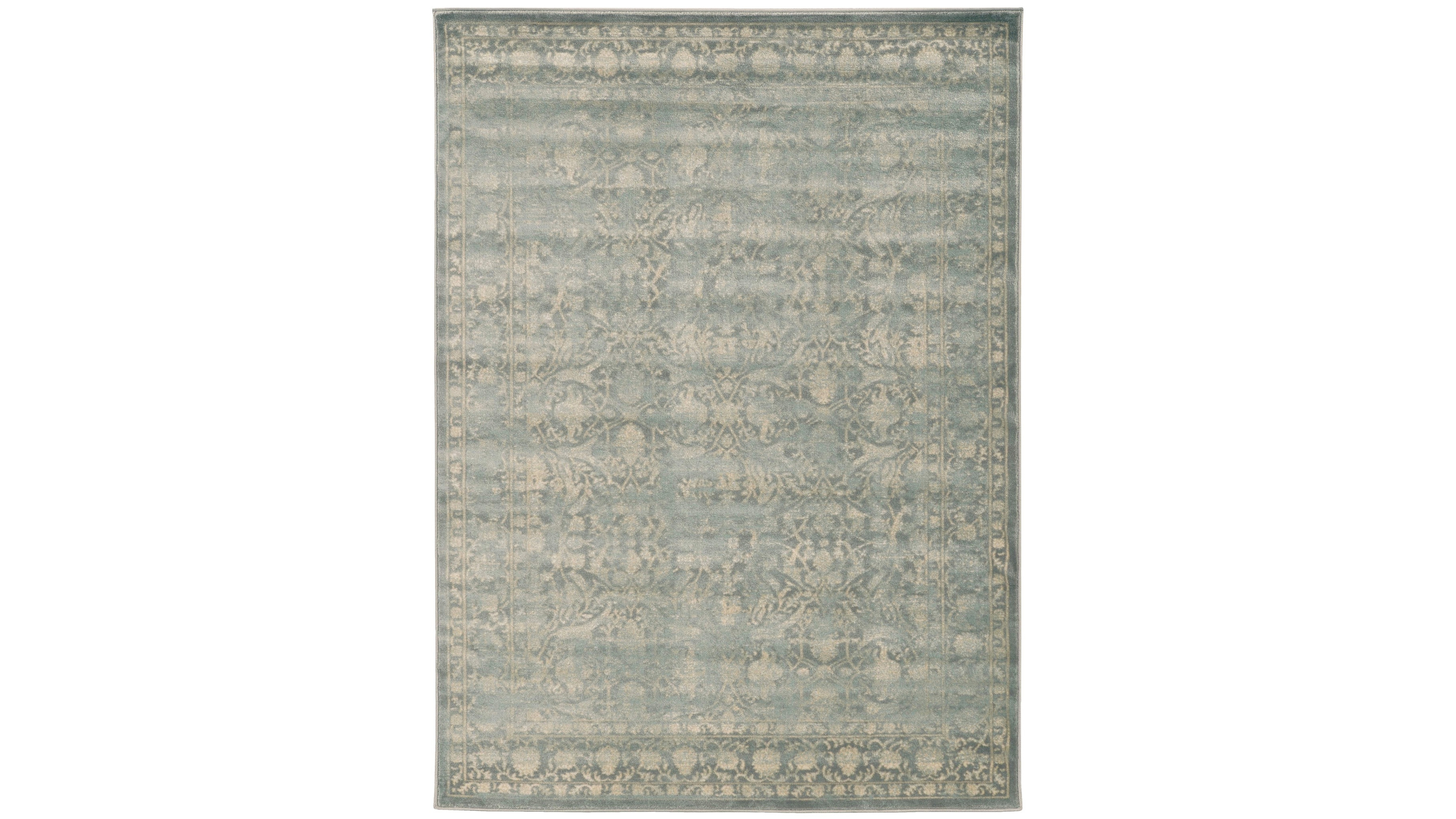 Closeout! Km Home 3564/0030/Gray Cantu Gray 3'3" x 4'11" Area Rug