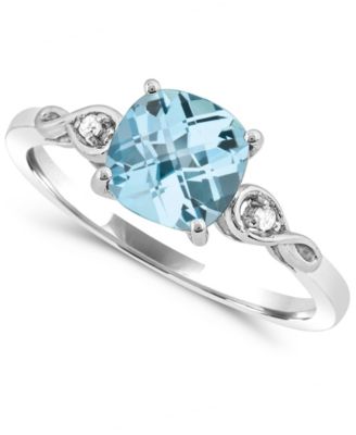 Women's Blue Topaz and Diamond Accent Ring (1-3/4 ct. t.w.) in Sterling Silver