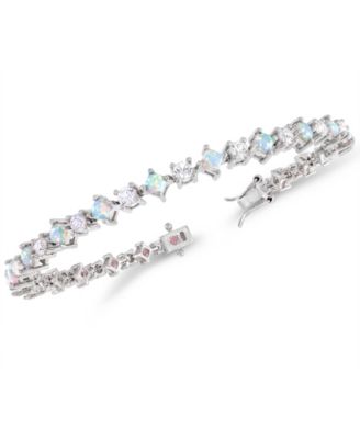 Lab-Grown Opal Tennis Bracelet (2-1/2 ct. t.w.) in Sterling Silver