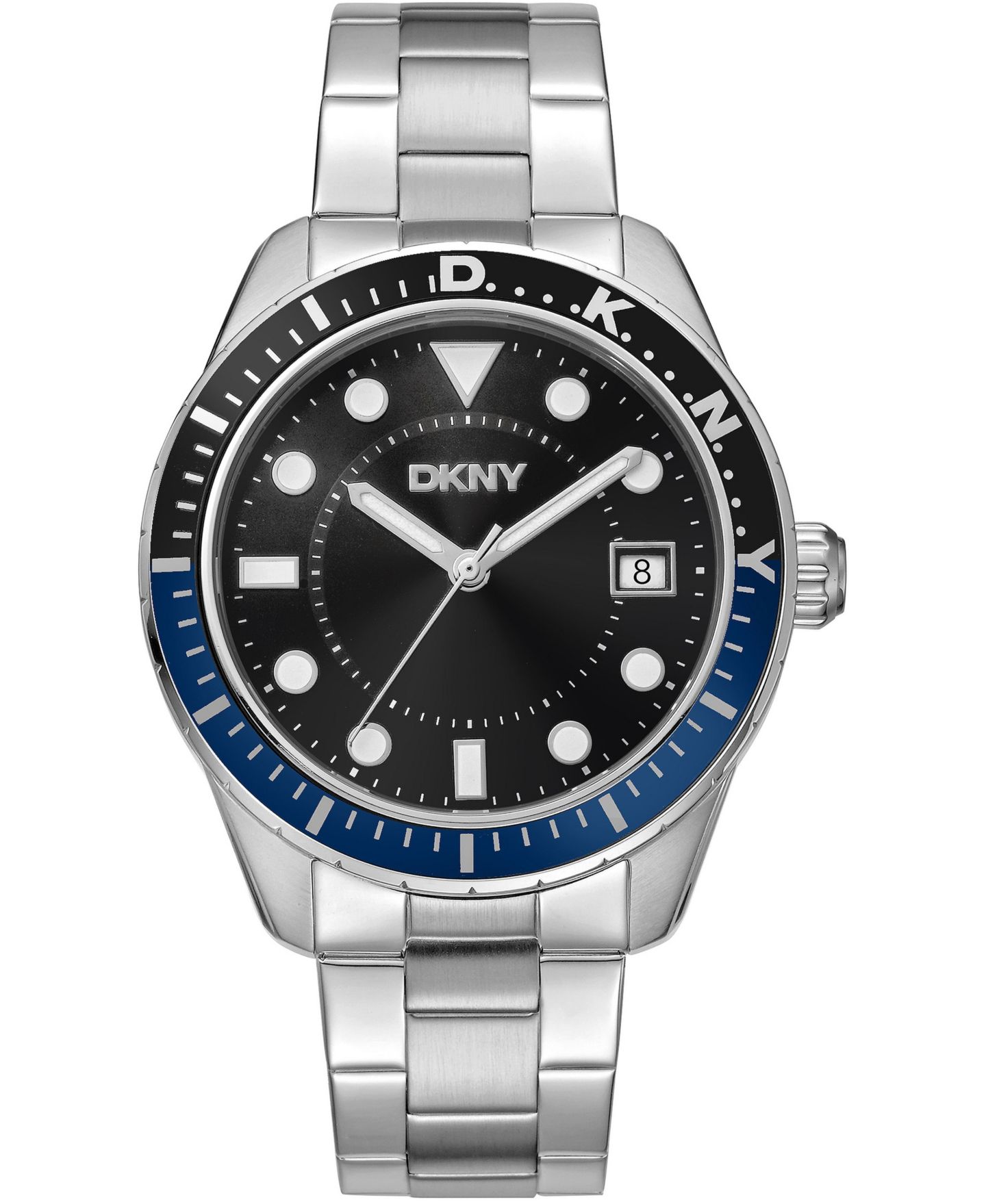 Мужские часы DKNY Quartz Stainless Steel Bracelet Watch, цвет: Серебряный — фото 1