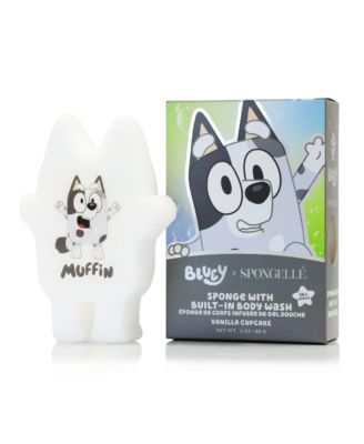 Bluey Body Wash Infused Buffer- Muffin - Vanilla Cupcake
