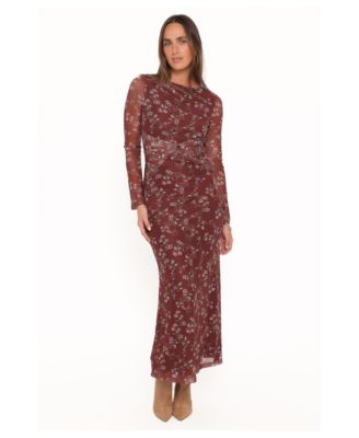 Women's Nash Long-Sleeve Floral Midi Dress