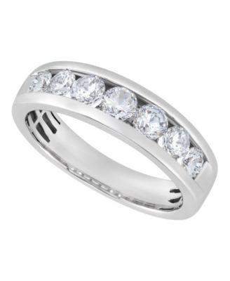 Lab-Grown Diamond Wedding Band Ring (1-1/2 ct. t.w.) in 10k White Gold