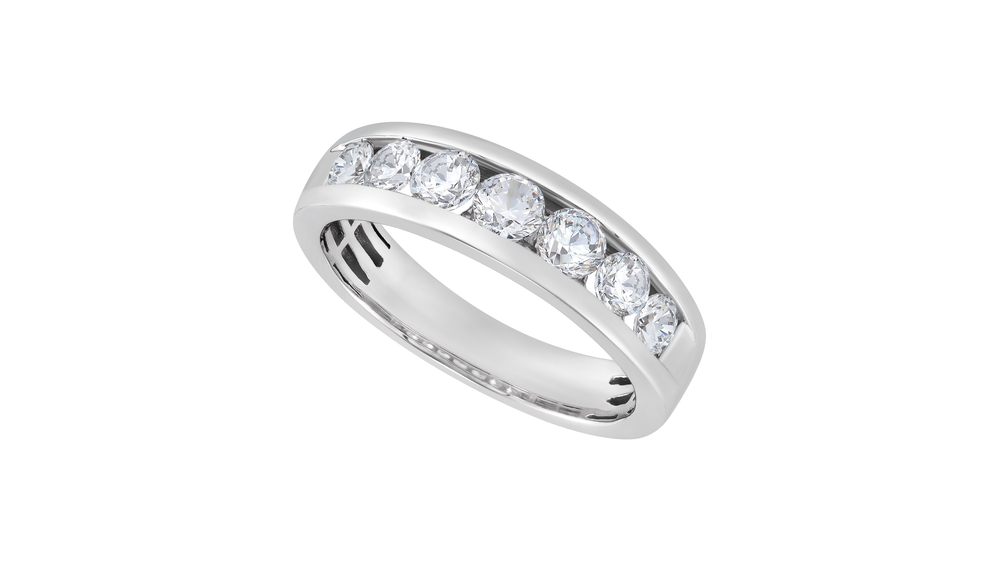 Lab Grown Diamond Wedding Band (1-1/2 ct. t.w.) in 10K White Gold