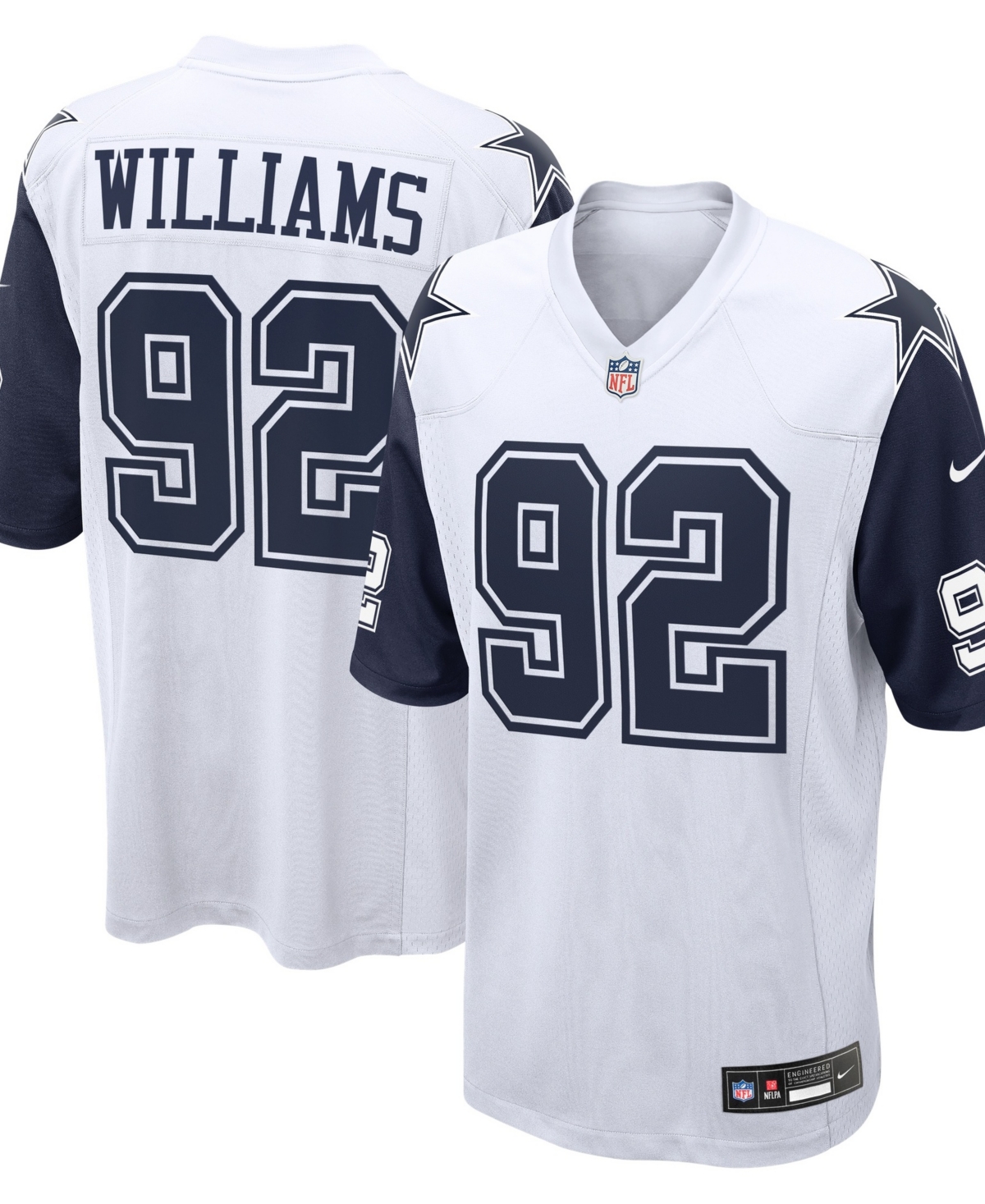 Nike Men's Quinnen Williams White Dallas Cowboys Game Jersey