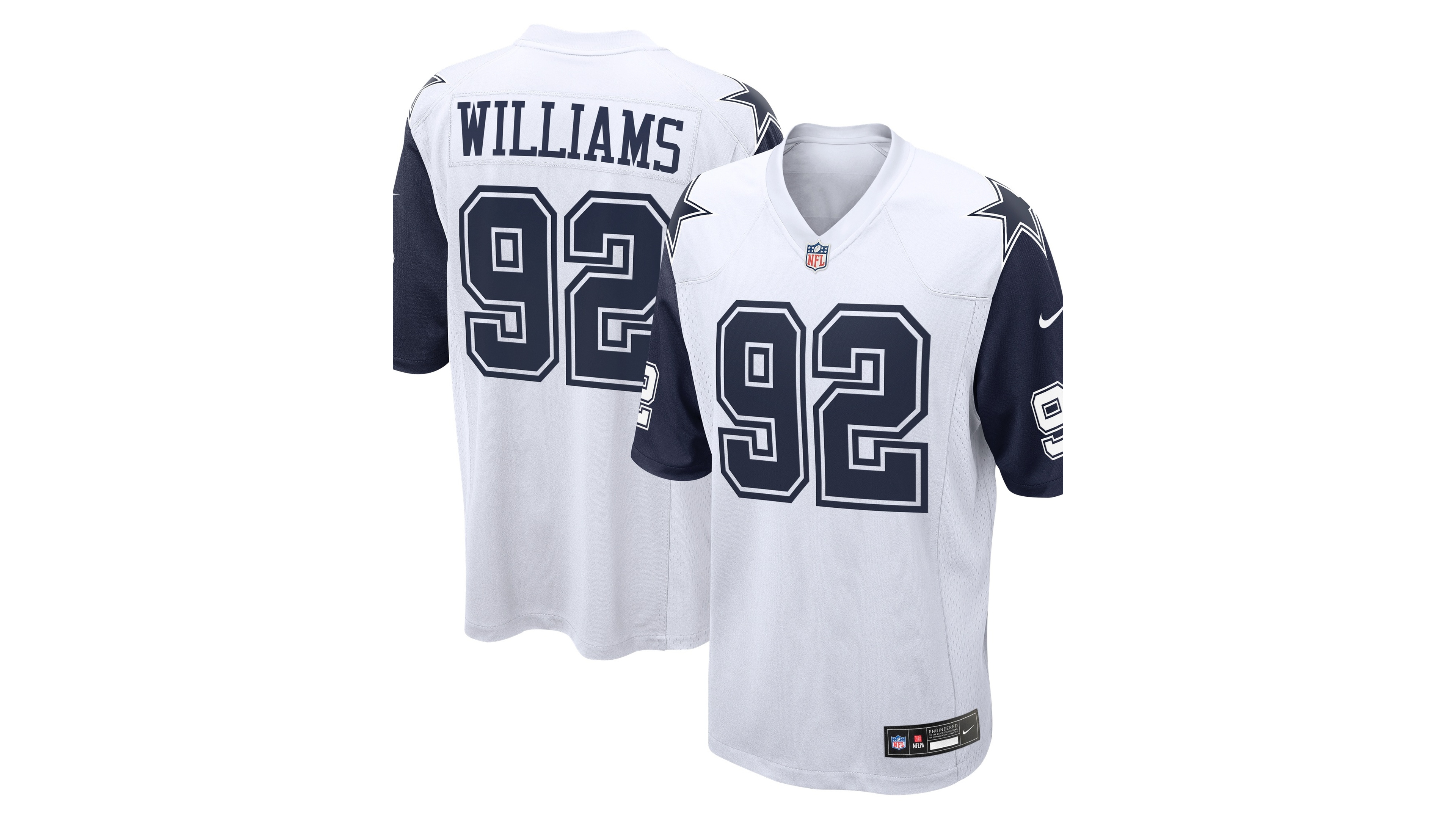Nike Men's Quinnen Williams White Dallas Cowboys Game Jersey