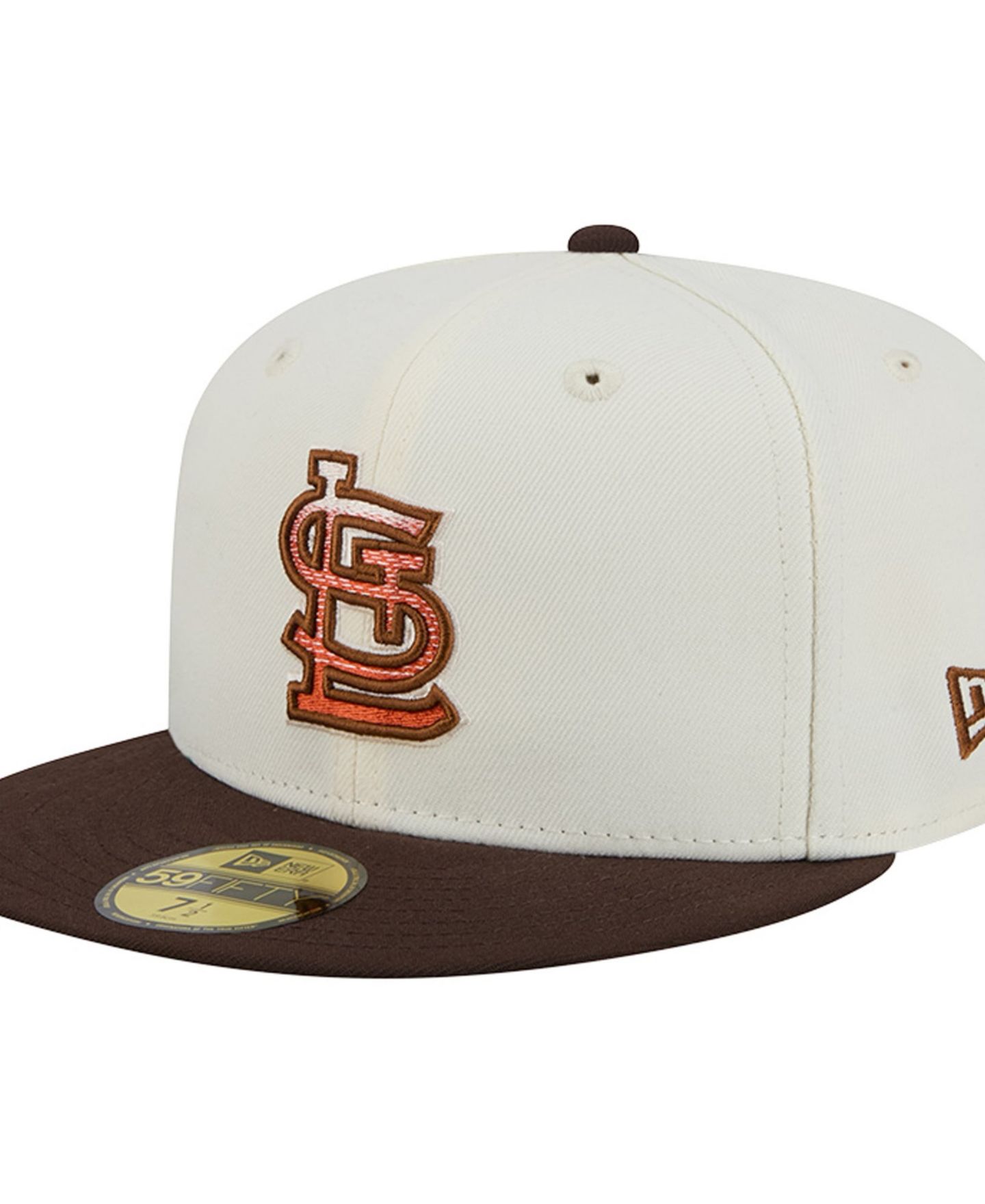Мужская кепка New Era Natural/Brown St. Louis Cardinals Pumpkin Spice 59FIFTY Fitted Hat — фото 5