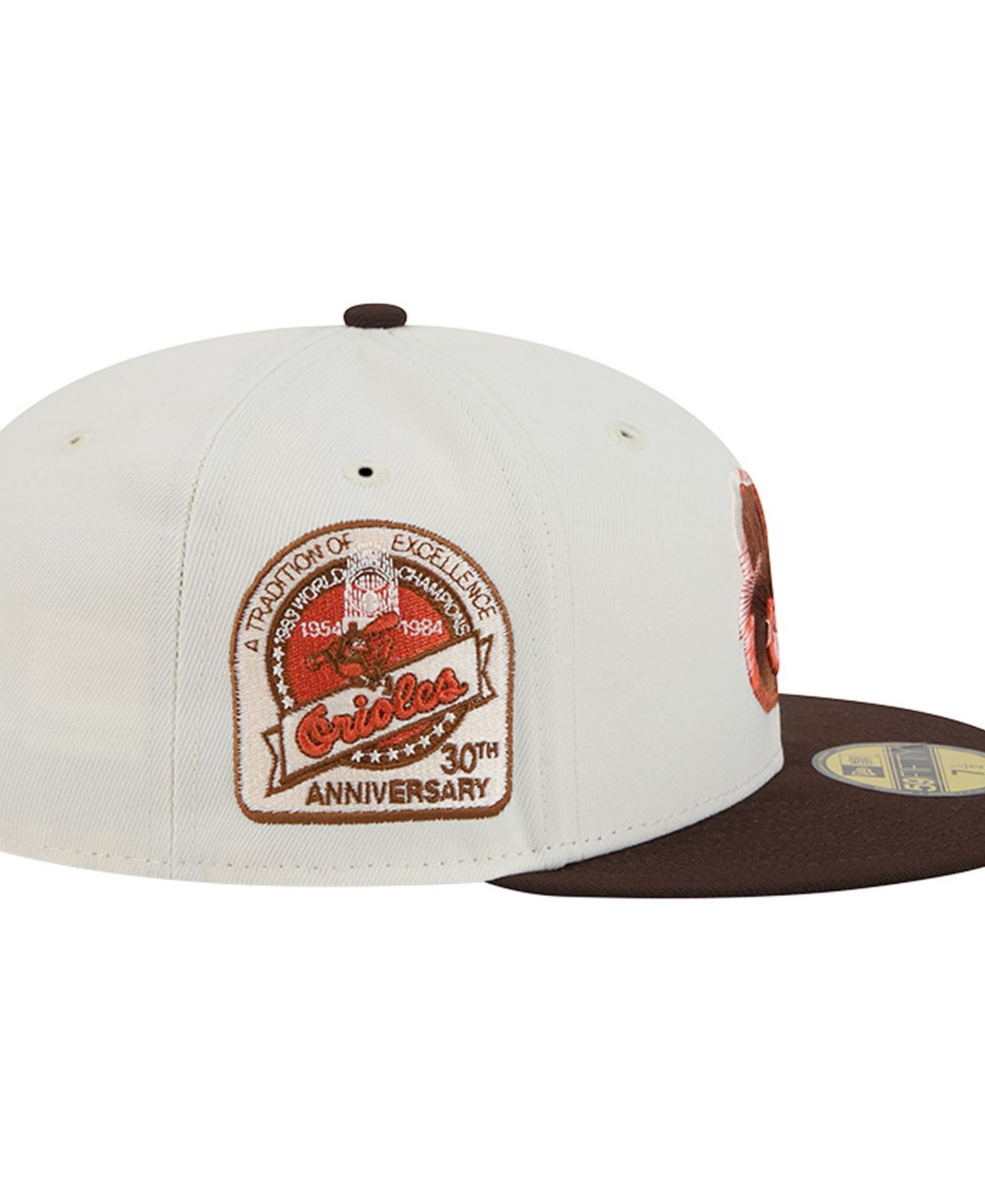 Мужская кепка New Era Natural/Brown Baltimore Orioles Pumpkin Spice 59FIFTY Fitted Hat — фото 3