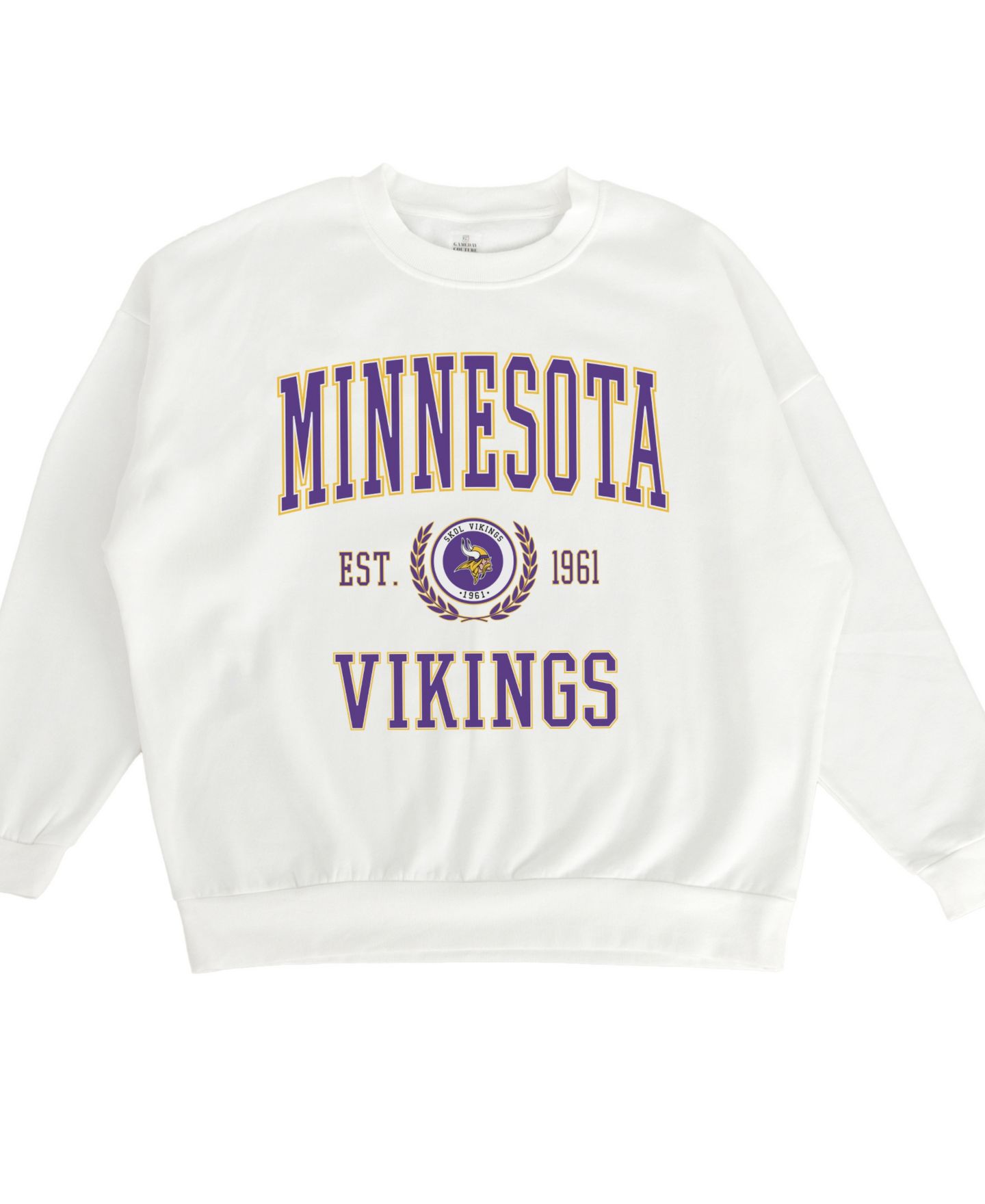 Женская толстовка Gameday Couture White Minnesota Vikings Timeless Triumph Premium Fleece Pullover — фото 2